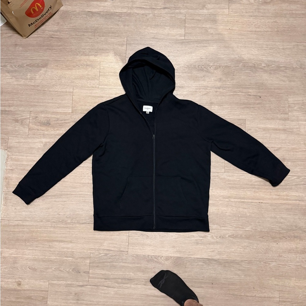 Goodfellow & Co Black Full-Zip Hoodie